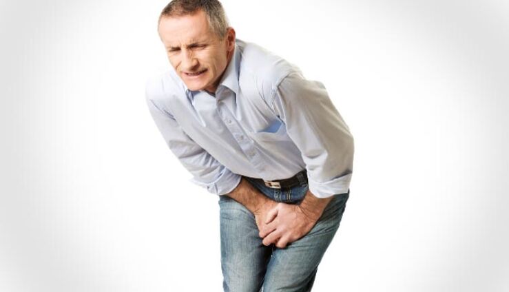 Простатит у гострій формі проявляє себе сильним болем у промежині у чоловіка